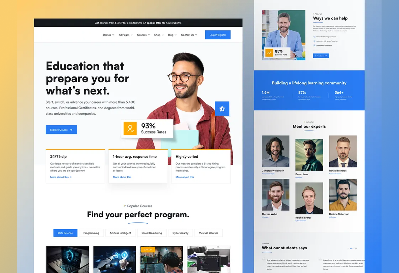 Design Engaging Education Websites